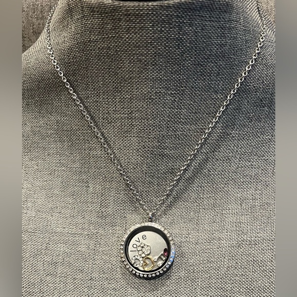 Authentic South Hill Floating locket Necklace Floating Charms Love Dog Music C - Picture 3 of 10